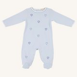 Rock Me Romper Buckhead Blue/Hearts