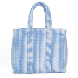 Quilted Go Go Tote Pimlico Stripe Chambray