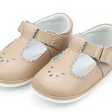 Dottie Scalloped Perforated MJ Latte