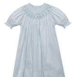Blue Georgette Bishop Dress - Azure Afternoon