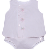 Pink Blanche Girl Diaper Set Butterflies