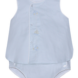 Blue Blanche Boy Diaper Set Transportation
