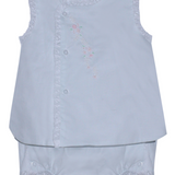 Blue Blanche Diaper Set