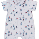 Red, White, & Blue Regatta Short Playsuit
