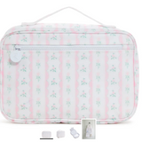 Bundle Up Hanging Toiletry Bag - Ribbon Floral Pink