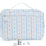 Bundle Up Hanging Toiletry Bag - Ribbon Floral Blue