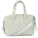Quilted Stroller Bag Pimlico Stripe Sage