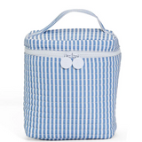 Quilted Go Go Lunch Insulated Bag - Pimlico Stripe Chambray