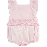 Girls Smocked Ruffle Romper
