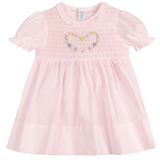 Girls Smocked Heart Dress