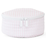 Quilted Jewel Round - Pimlico Stripe Pink