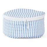 Quilted Jewel Round - Pimlico Stripe Chambray
