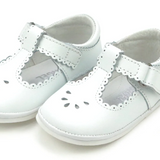 Dottie Scalloped Perforated MJ White