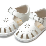 Shelby Angel Baby Caged Sandal White
