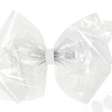 King WeeSplash Colored Vinyl Bow with Plain Wrap, Clear