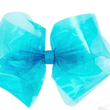 King WeeSplash Colored Vinyl Bow with Plain Wrap, New Turquoise