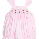 Smocked Lizzy D Bubble - Strawberries
