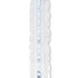 Legacy Pacifier Clip - Legacy White, Blessings Blue