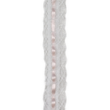 Legacy Pacifier Clip - Legacy White, Blessings Pink