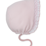 Ruffle Bonnet Hand Smock Pink