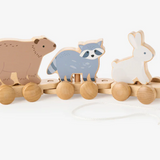 Wooden Forest Animal Pull Toy