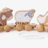 Wood Farm Animal Pull Toy