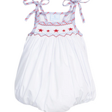 Smocked Tie Shoulder Bubble, Stars