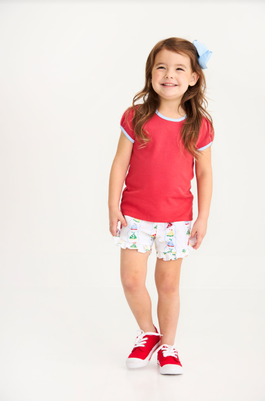 Penny's Play Shirt Richmond Red/Beale Street Blue