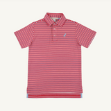 Prim and Proper Polo Sumner County Stripe (Richmond Red)/Beale Street Blue