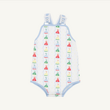 Skipper Sunsuit Set Sail/Beale Street Blue/Worth Ave White