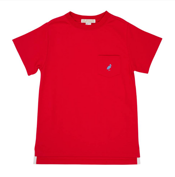 Carter Crewneck - Pocket Richmond Red/Park City Periwinkle