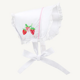 Catesby Bonnet- Worth Avenue White & Pier Party Pink with Strawberry
