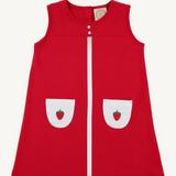Peggy Pocket Dress- Richmond Red with Worth Avenue White and Strawberry
