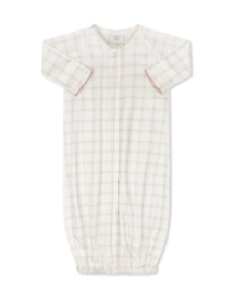 Snuggle Me Saque Wilmington Pink Windowpane
