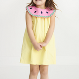 Tabithas Teachers Pet Dress- Lake Worth Yellow/ Hamptons Hot