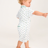Summer Romper in Fairway Stripe