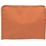 ROADIE LARGE Zip Pouch - GINGHAM ORANGE