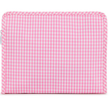 ROADIE LARGE Zip Pouch - GINGHAM PINK