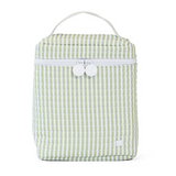 QUILTED GO GO LUNCH INSULATED BAG- PIMLICO STRIPE SAGE