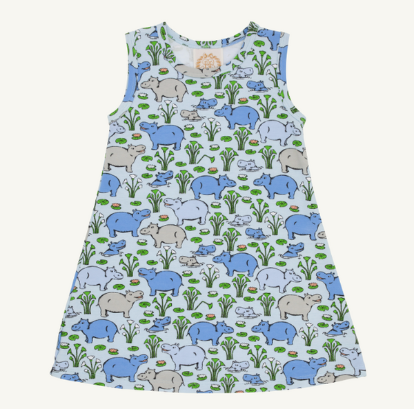 Sleeveless Polly Play Dress- Bal Harbour Hippo