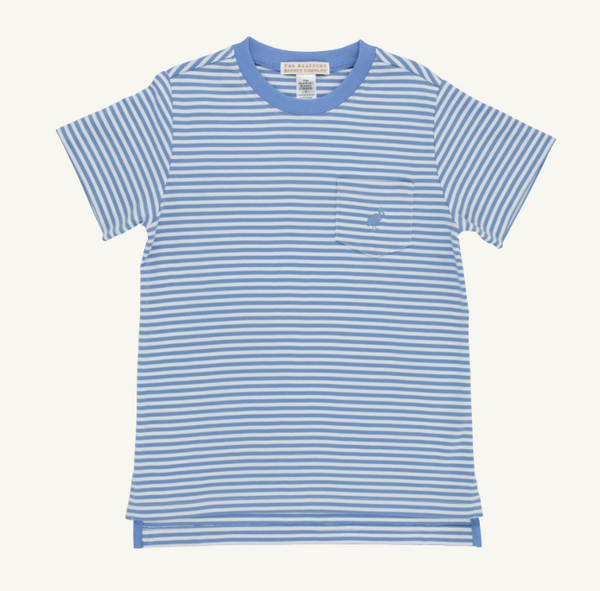Carter Crewneck- Sunrise Boulevard Blue Stripe