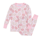 Animal Cracker Long Pajamas - Pink