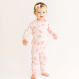 Animal Cracker Long Pajamas - Pink