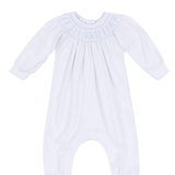 Little Brother Bishop Footie - Light Blue