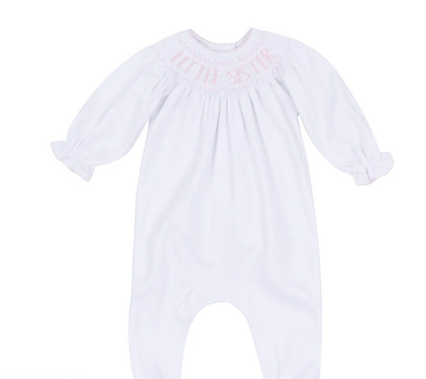 Little Sister Bishop Footie - Pink