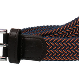 Boys Country Club Stretch Belt Blue and Orange