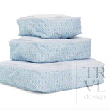 PACKING SQUAD - Packing Cubes PETITE FLEUR BLUE