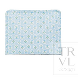 ROADIE LARGE Zip Pouch - PETITE FLEUR BLUE