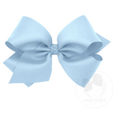 King Classic Grosgrain Hair Bow (Knot Wrap) - MILLENNIUM BLUE