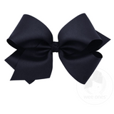 King Classic Grosgrain Hair Bow (Knot Wrap) - NAVY